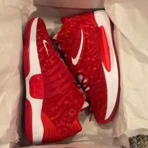 Nike Red and White Athletic Shoes
